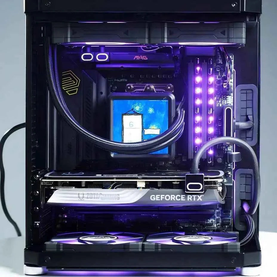 AIJS CPU8PIN Motherboard Extension Cable, ARGB PC Cable with 5V 3Pin,18AWG 90° Right-Angle Design,Male-to-Female Connectors 8Pin