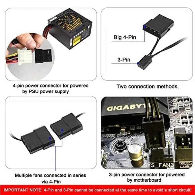 8cm 9cm 12cm Quiet Computer Fan Silent PC Fans For Computer PC Case GPU CPU Cooler Radiator Cooling