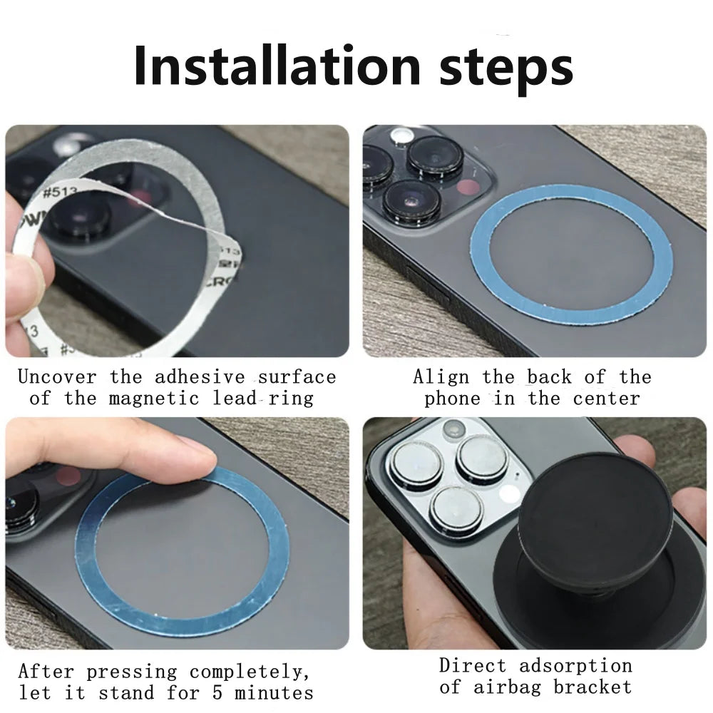 Magnetic Expanding Stand Grip Socket Finger Ring Holder for MagSafe for iPhone 15 14 Samsung Phone Stand Mount Phone Accessories