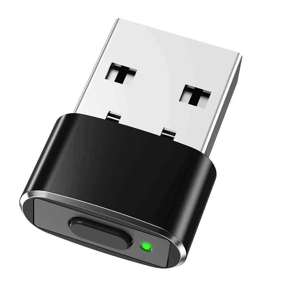 Mini Mouse Mover Jiggler ON/Off Button USB Automatic Mouse Jiggler Mover Undetectable Plug and Play Keeps Awake for Computer