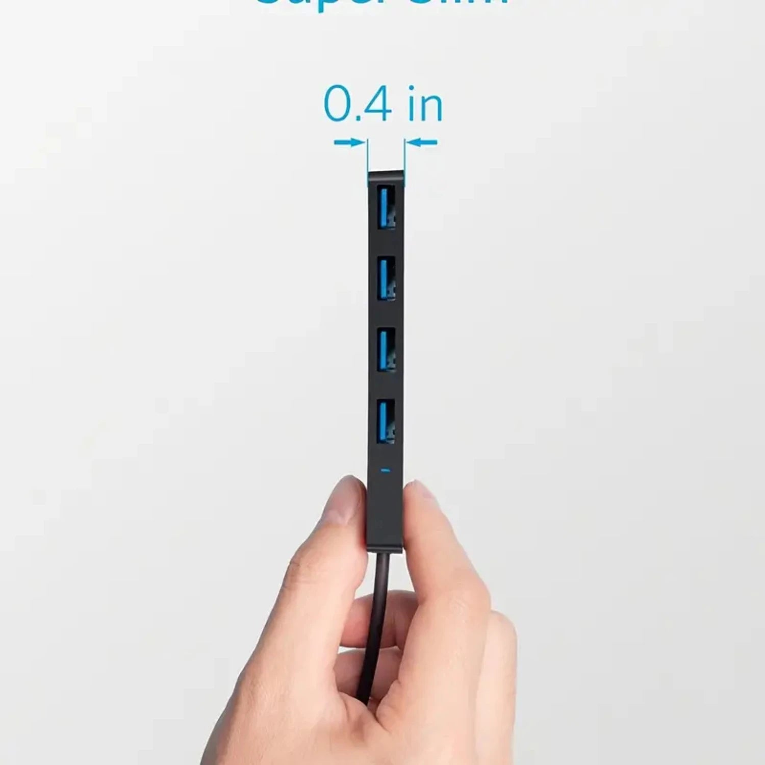 Anker 4-Port USB 3.0 Hub, Ultra-Slim Data USB Hub With 2 Ft Extended Cable [Charging Not Supported], For MacBook, Mac Pro, Mac M