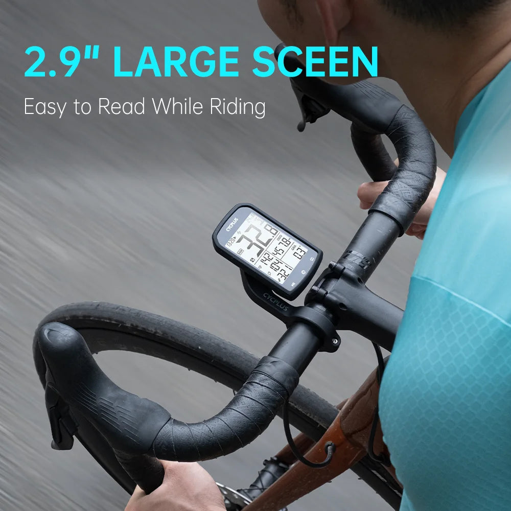 CYCPLUS M1+Z1 Cycling GPS Wireless Bike Computer With BLE 5.0/ANT+ with 2.9