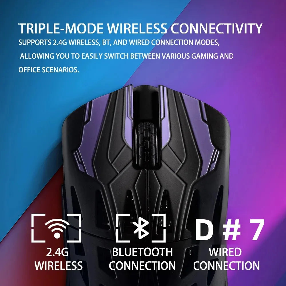 IROK HE6 Gaming Mouse Wireless Carbon fiber Lightweight Dual Mode USB Paw3950 Gamer E-Sports Accessories Pc Gaming Mouse Gift - WinSupport Tech