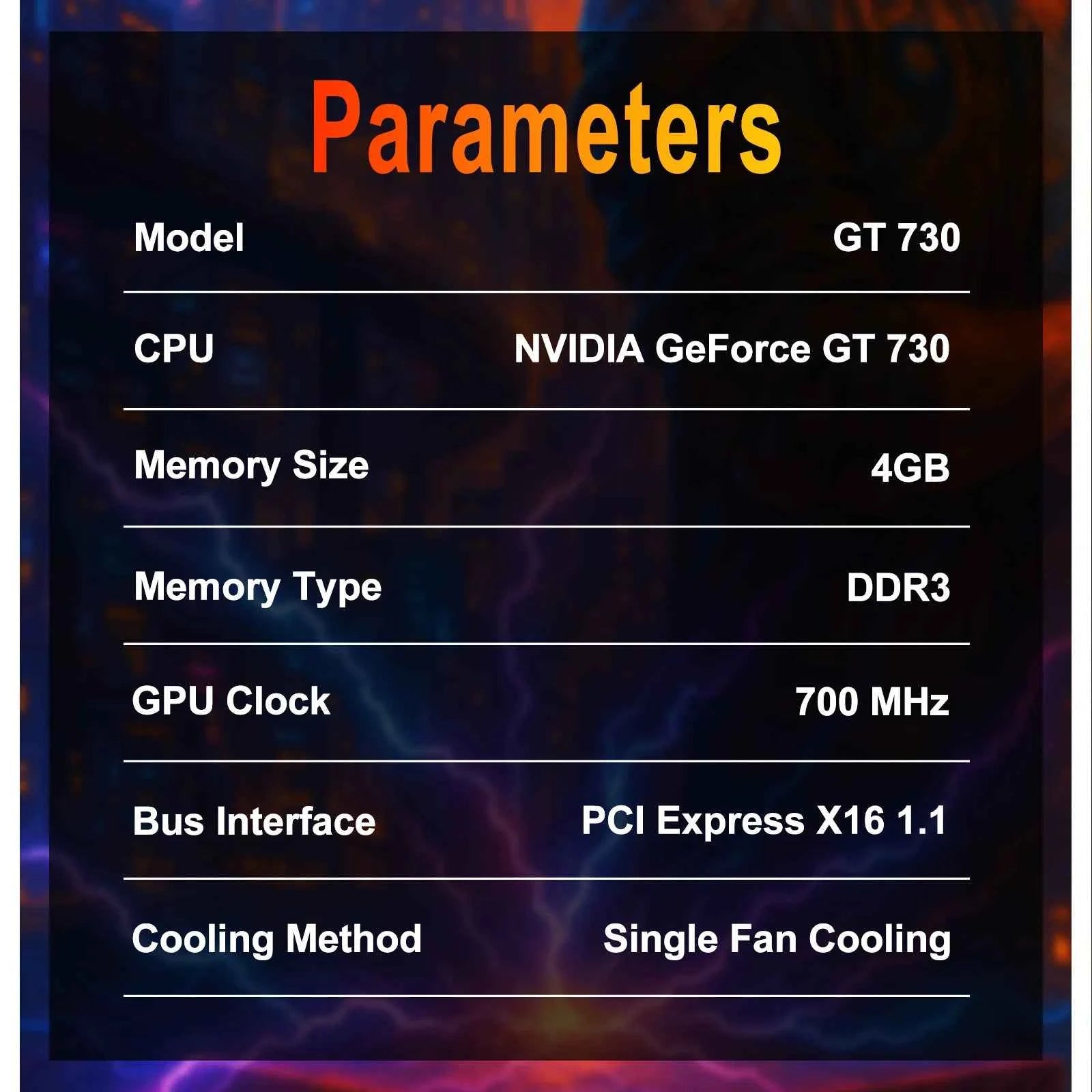 SOYO GT730 4GB Half-height Graphics Card GDDR3 GPU 128Bit HDMI compatible PCI-E 3.0 Placa De Video for Desktop Computer