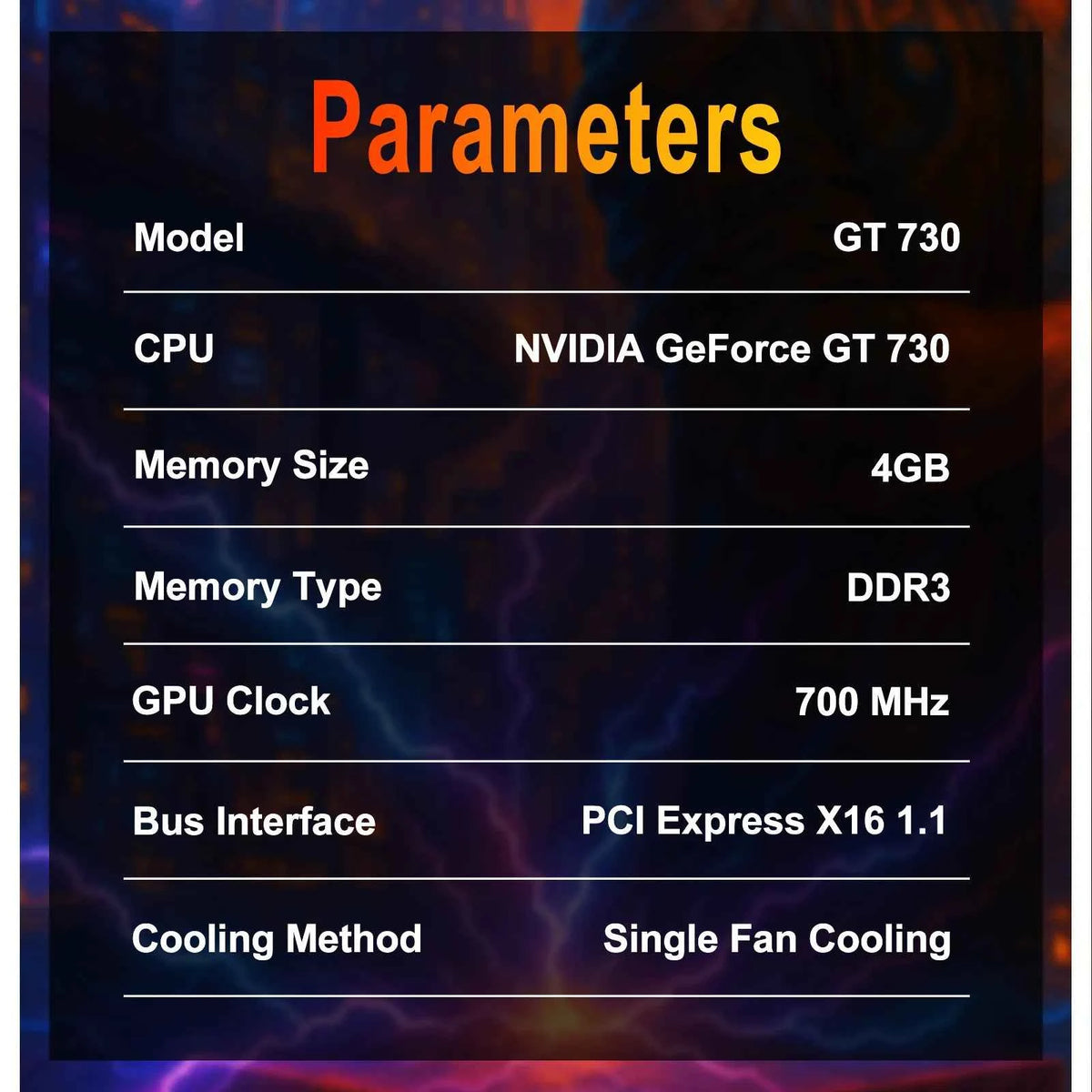 SOYO GT730 4GB Half-height Graphics Card GDDR3 GPU 128Bit HDMI compatible PCI-E 3.0 Placa De Video for Desktop Computer
