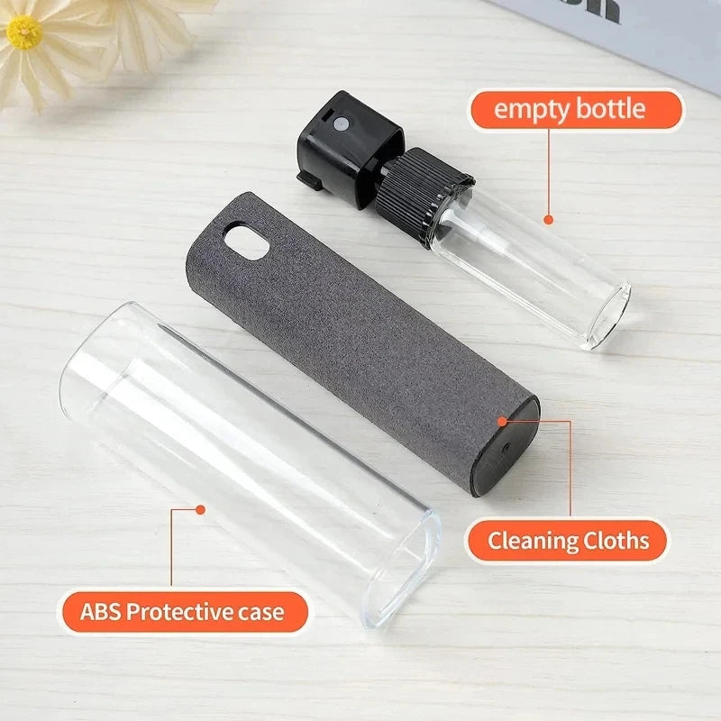 Computer Cleaning Supplies Wipe Cleaning Tools 2-in-1 Screen Cleaner Kit  for Phone Laptop Tablet TV Monitor Car Screens Spray