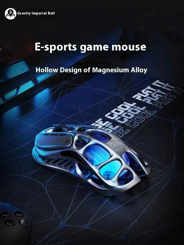 Gravastar X/X Pro Wireless Mouse Paw3950 8K Magnesium Alloy E-sports Tri-Mode Bluetooth RGB Gaming Mouse Lightweight Custom