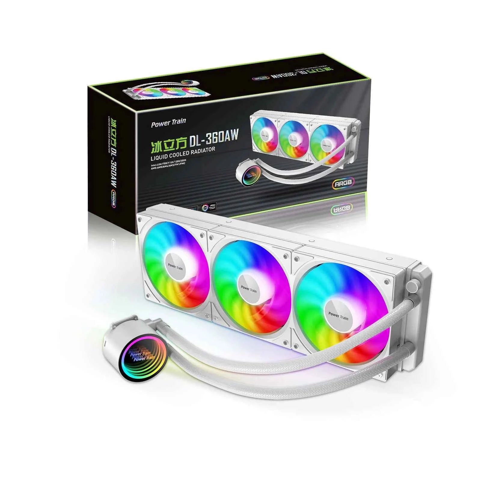 Power train Ice Cube DL-360, water-cooled CPU radiator, ARGB Integrated water-cooling, Supports Intel/AMD