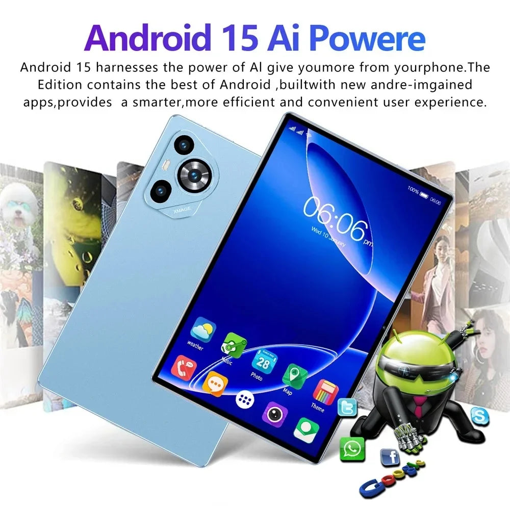 2026 5G Tablet Android 15 Brand New 11 inch 22GB RAM 2TB ROM MI Tablet Android 15 20000mAh 10Core WIFI Bluetooth Network Tablet
