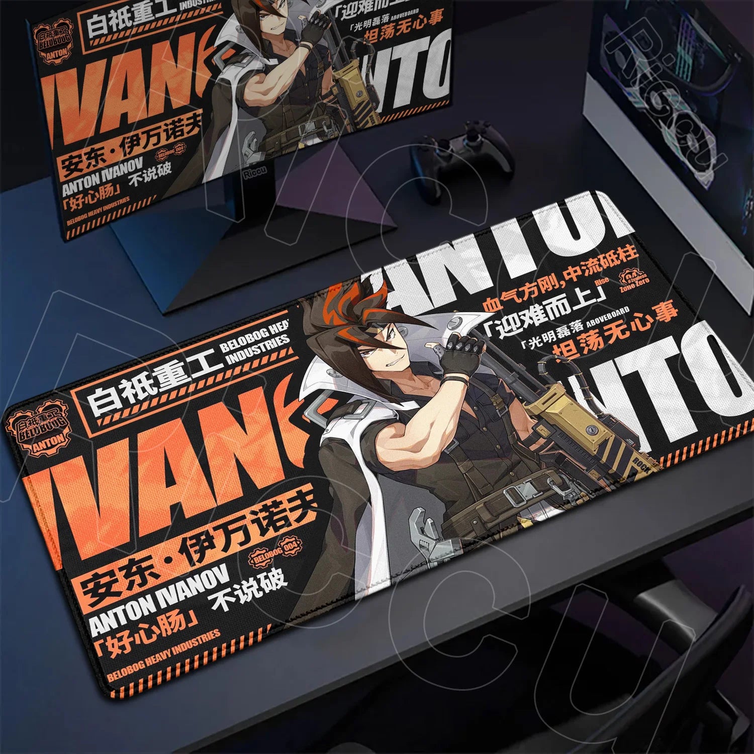 Hot Game Zenless Zone Zero New Mousepad 900x400mm Laptop Non-slip Keyboard Desk Pad XXL Anime Girl Hoshimi Miyabi Rubber Playmat