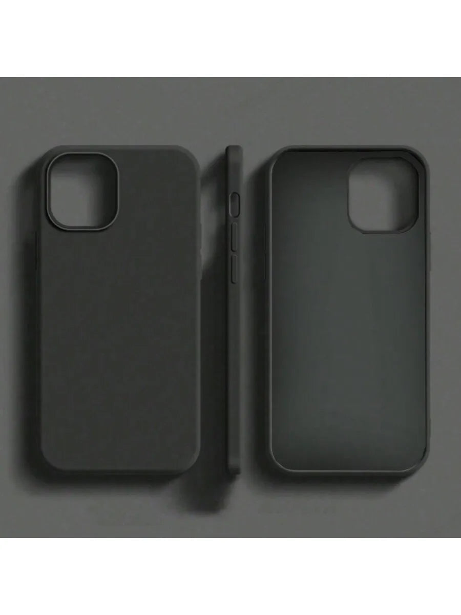 Solid Color Silicone TPU Shockproof Basic Liquid Silicone Phone Case Genuine Cream Yellow TPU Prevents Yellowing Soft-Level Prot