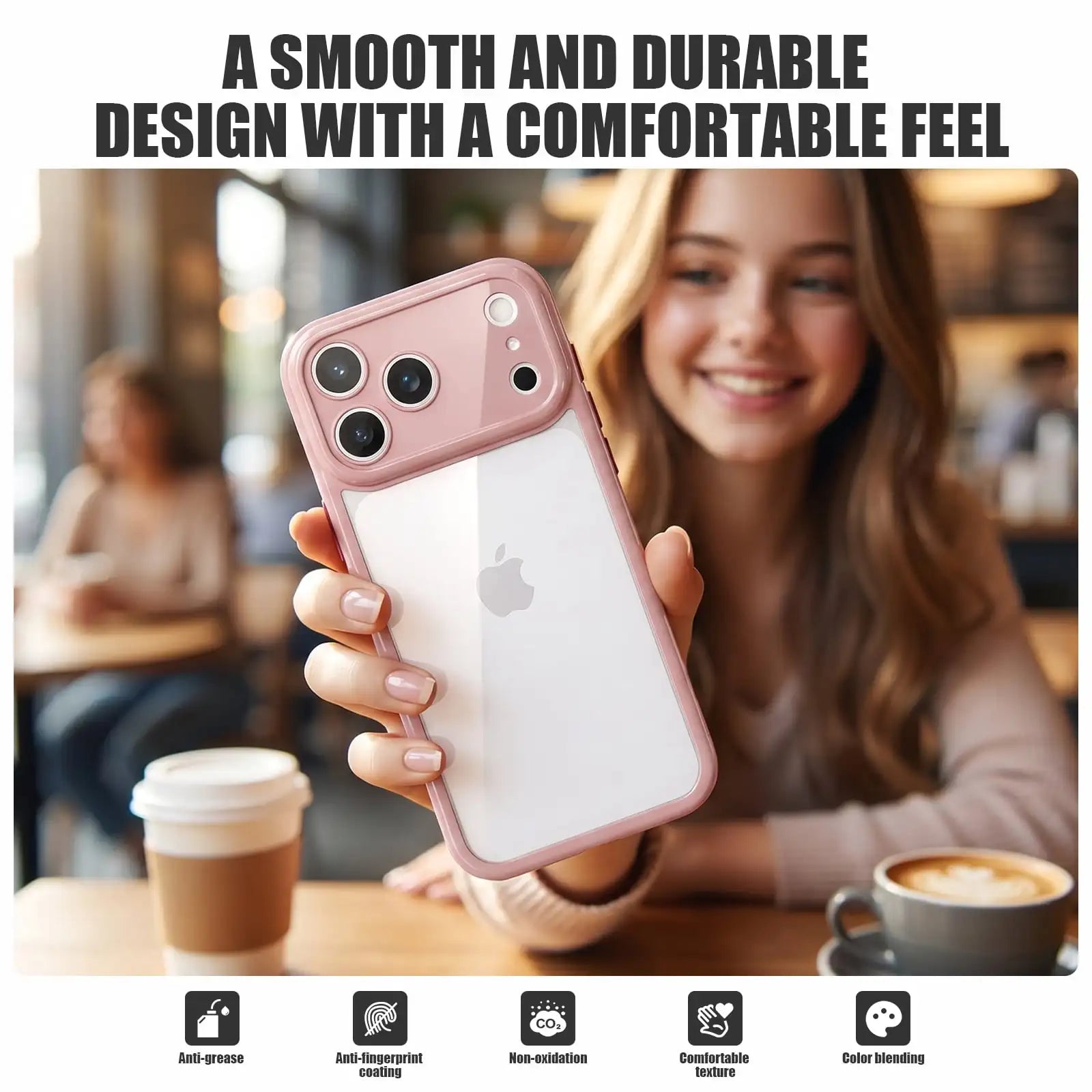 Compatible with Apple iPhone 13 Pro Case Clear with Color Design for Girls Women Soft TPU+PC Shockproof More Protective Girly for iPhone 13 Pro Case