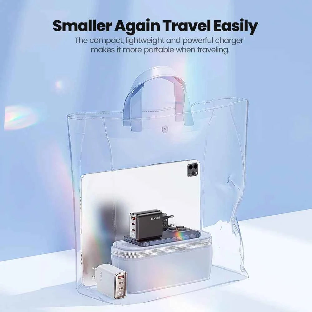 Toocki 67W GaN USB Type C Charger Digital Display 65W 45W PPS PD QC4.0 Quick Charge For Macbook Laptop IPAD Tablet iPhone 15 14