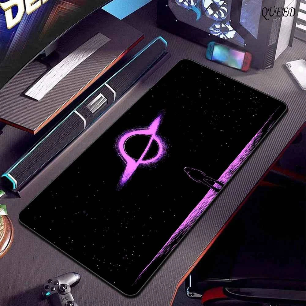 Astronaut Printing Black Pattern Keyboard Mat Rubber Non-slip Mousepad Pc Gaming Accessories Mouse Pad Office Carpet XL Mausepad