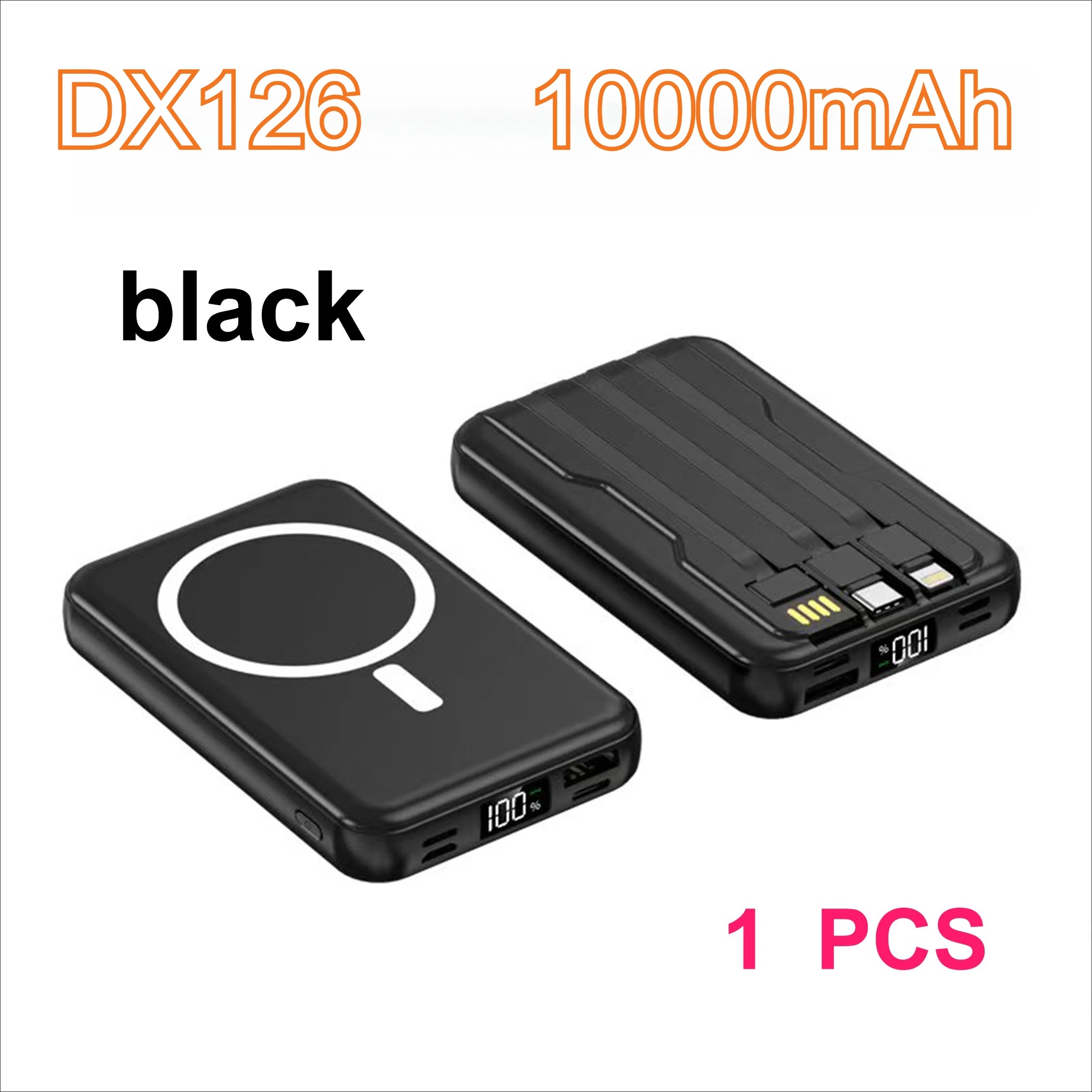 Taepiaai DX126 magnetic car wireless power bank; suitable for Apple, Android mobile phones\watches/15W/22.5W powerbank 10000mah