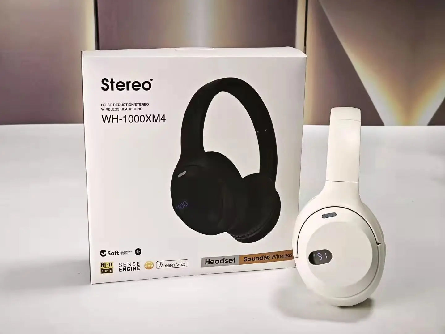 BT5.3 Wireless Headphones with LED Display: Long Battery Life & Multi - Mode Compatibility