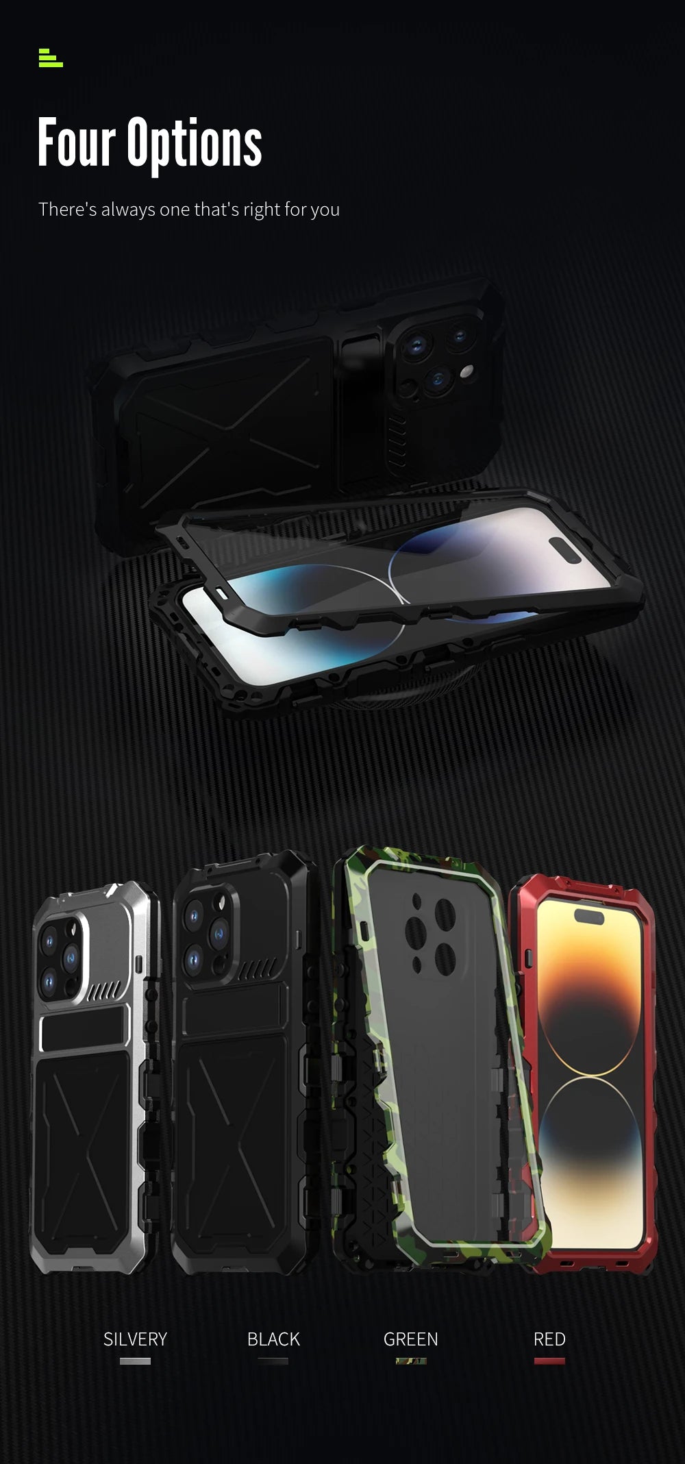 for iPhone 14 Pro Max Case Heavy Duty Protection Armor Metal Aluminum Phone Case for iPhone 14 Pro Max 14 Plus Shockproof Cover
