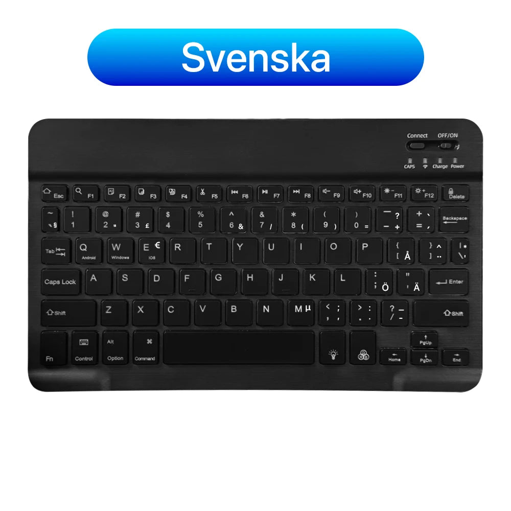 2026 Portable Bluetooth Backlit Keyboard For Xiaomi iPad / iOS Android Windows Tablet Phone Wireless Keyboard With Mouse Spanish
