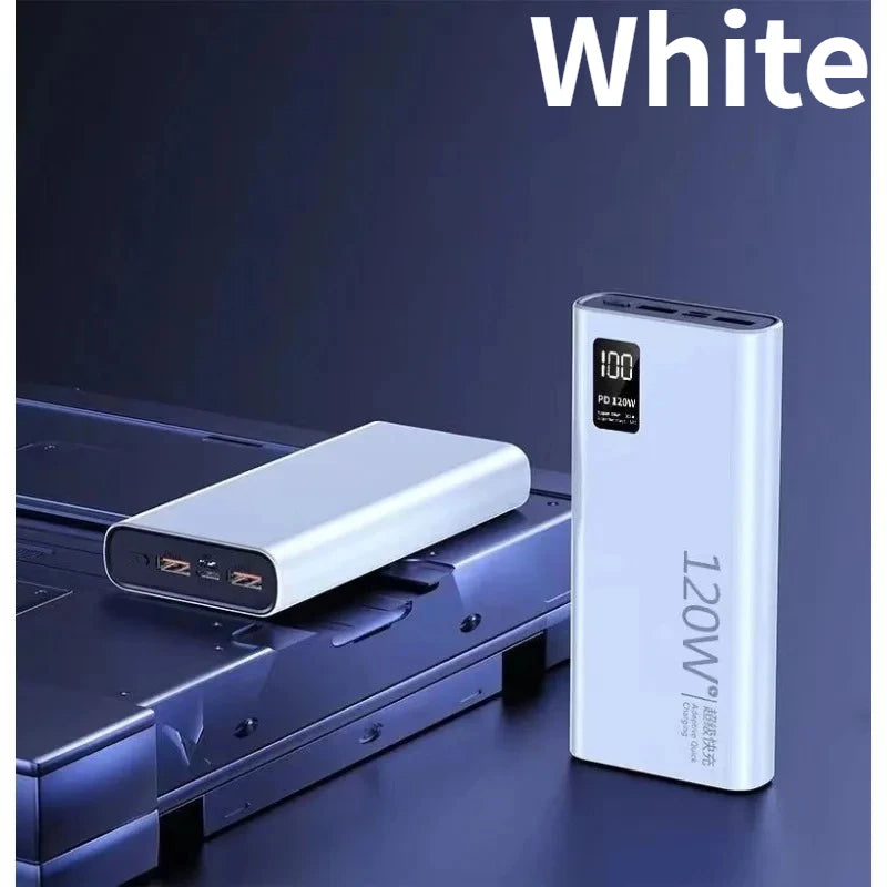 20000mAh 57000mAh Power Bank Digital Display Bidirectional Super Fast Charger External Battery for IPhone Android Fast Charging