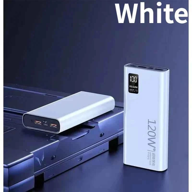 20000mAh 57000mAh Power Bank Digital Display Bidirectional Super Fast Charger External Battery for IPhone Android Fast Charging