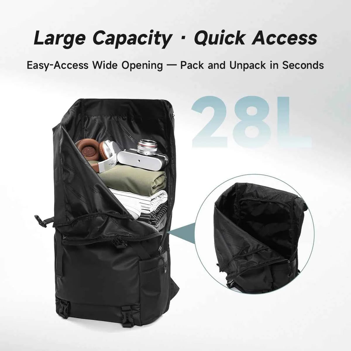 Tigernu Men Fashion Backpack For 14-15.6 inch Laptop Expanded Capacity Urban Travelling School Backpack Daily Splashproof Bag