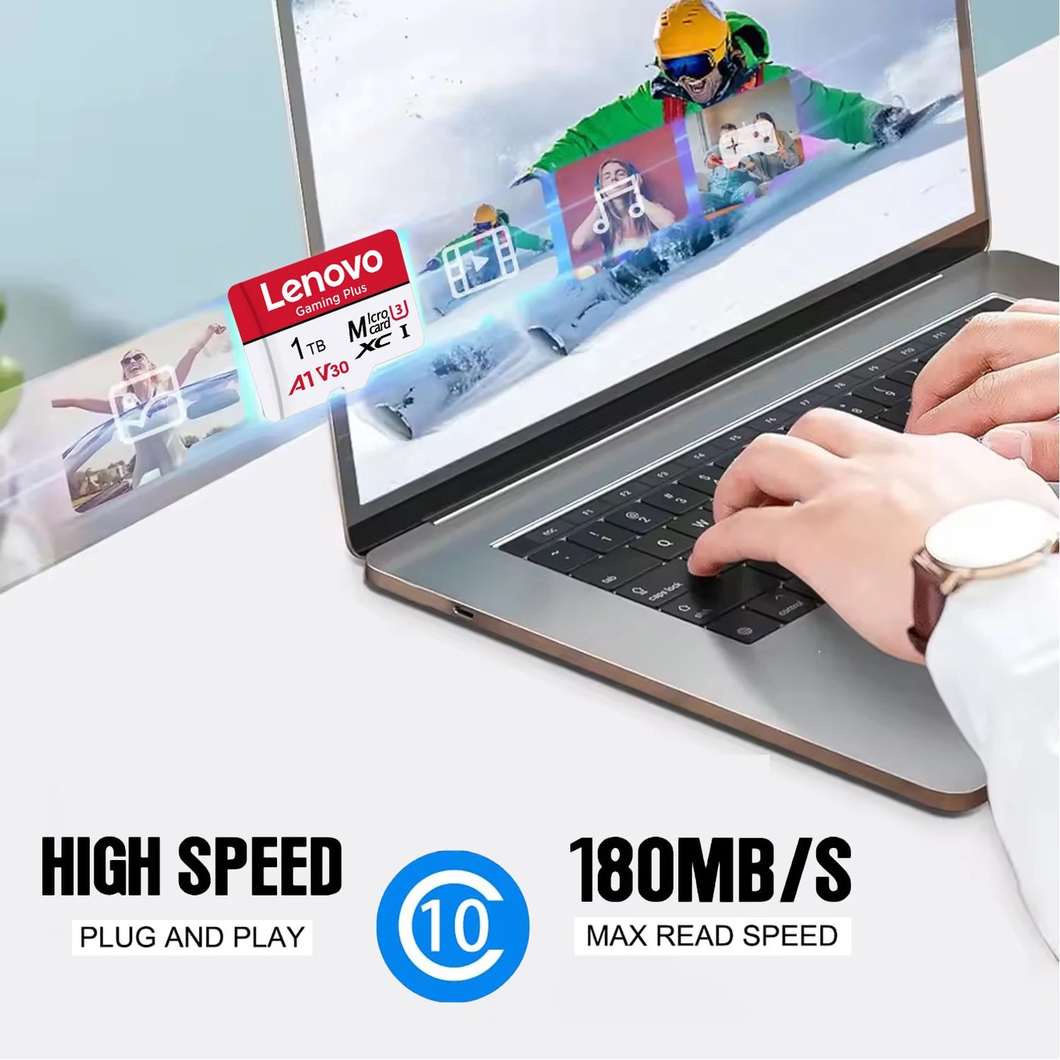 Lenovo SD Card 1TB High Speed Micro SD Card for Nintendo Switch 512GB 256GB 128GB U3 V30 Stable Performance SD Memory Card