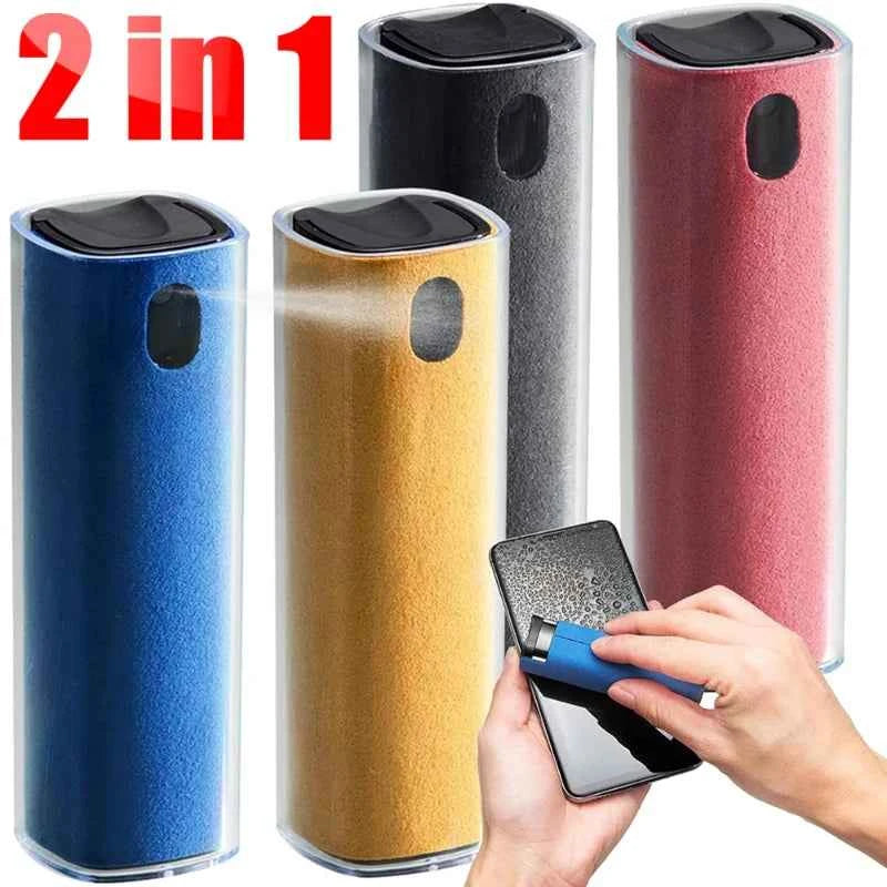 2In1 Mobile Phone Screen Cleaner Spray Bottle Set Computer PC Microfiber Cloth Wipe for iPhone iPad Macbook Screen Cleaning Tool