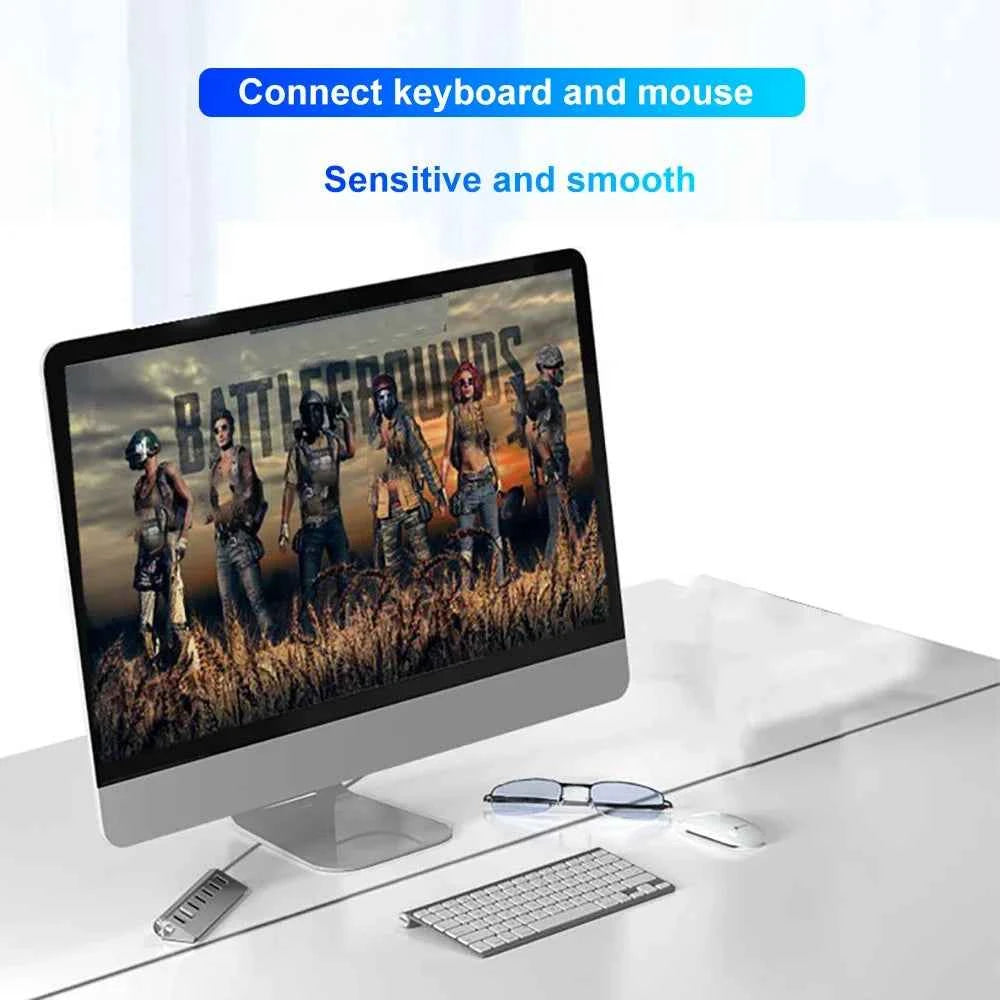 7 Ports Aluminum Alloy USB 3.0 HUB 5Gbps High Speed USB Docking Station USB HUB USB Splitter For Computer Laptop Macbook Pro