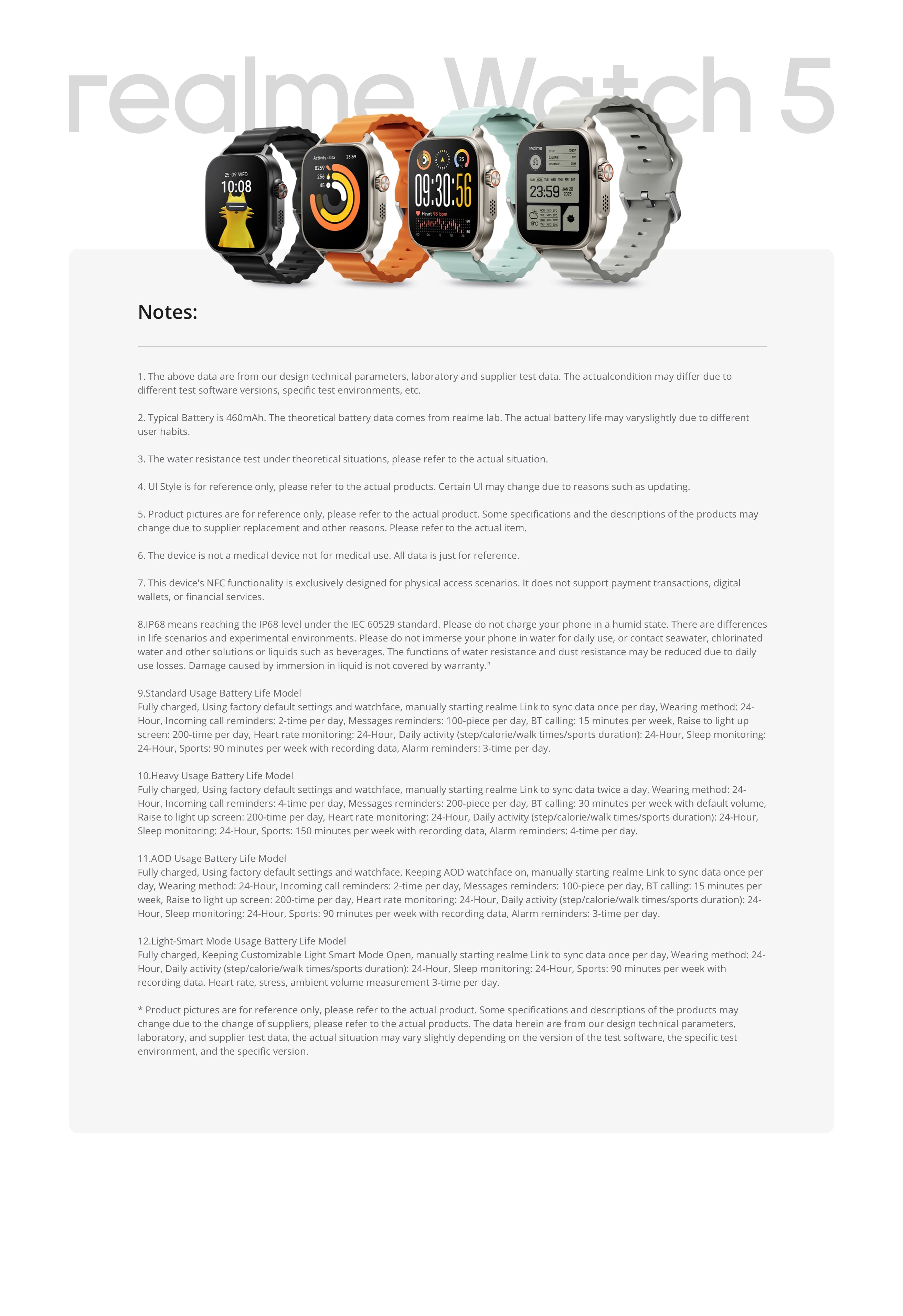 Global Version realme watch 5 1.97