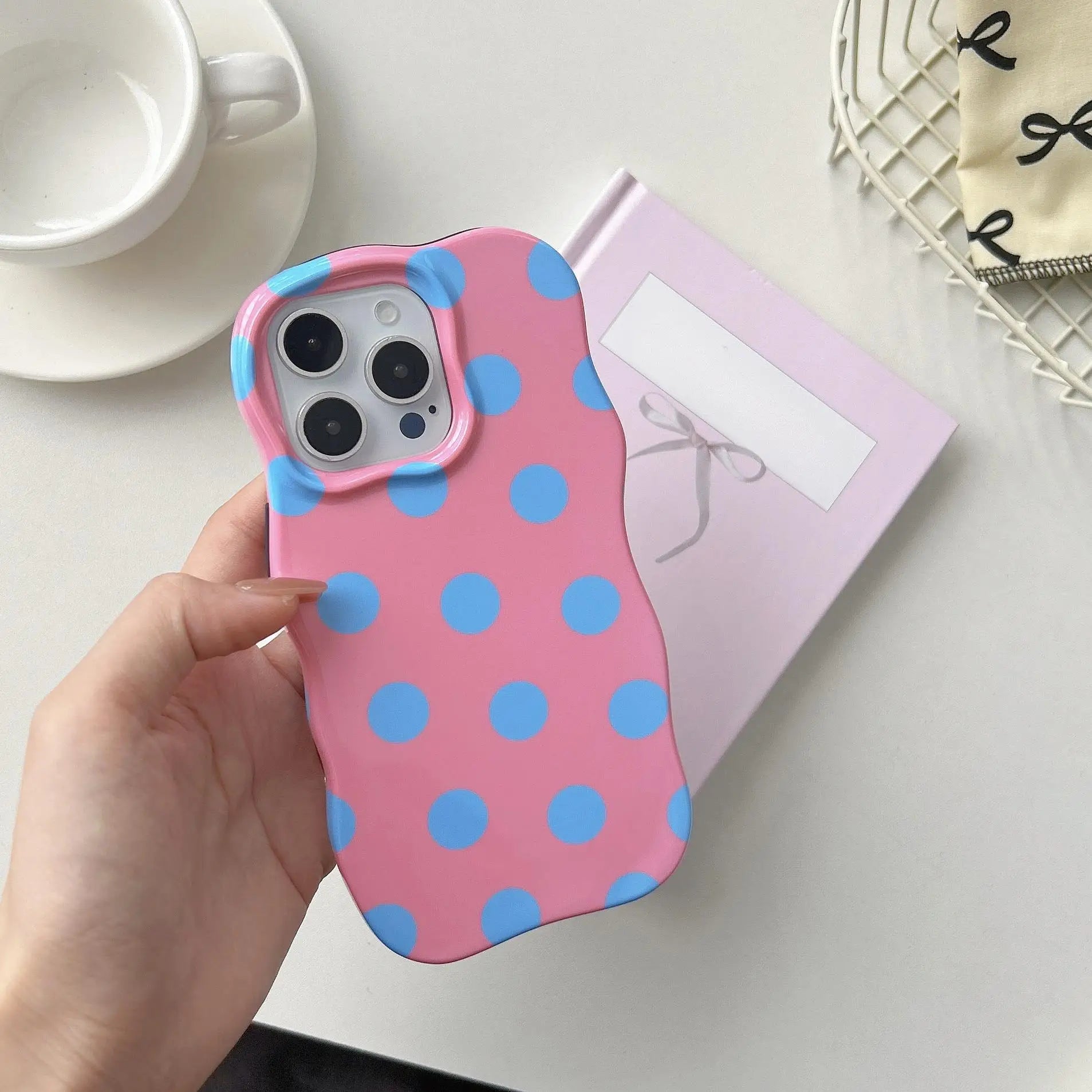 Pastel Polka Dot Phone Case - Compatible with iPhone 17 Air/16 Pro/15 Pro Max/14/13/12/11