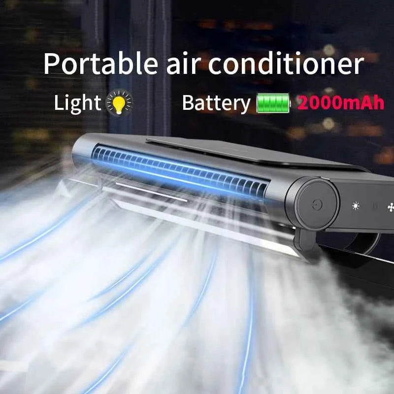 2025 Upgraded Portable Air Conditioner USB Charger Adjustable Office Computer Screen Mounted Electric Fan Desktop Tower Fan
