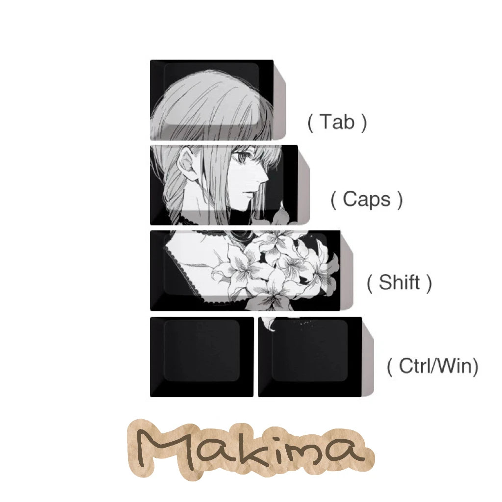 Makima Anime Keycaps - WinSupport Tech