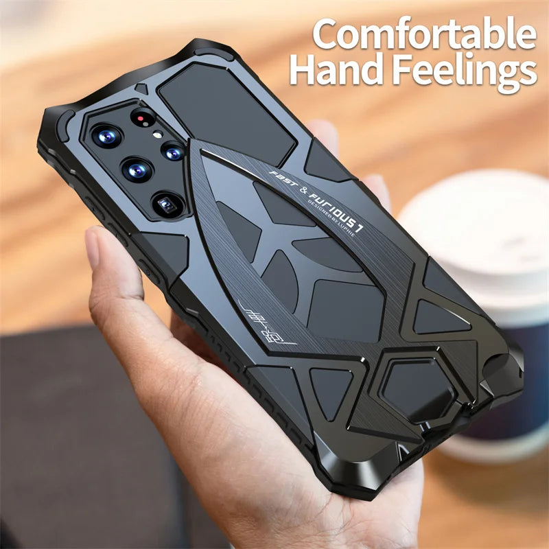 Armor Military Shockproof Rubber Full Rugged Cover For Samsung Galaxy S23 S25 Ultra Original Metal Case S22 S24 Ultra S25 Shell