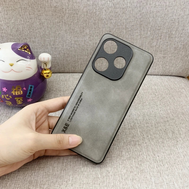 Luxury Magnetic Leather Case For iPhone 16 15 14 13 12 11 Pro Max Mini Plus XR XS X SE 15Pro Shockproof TPU Silicone Back 2026