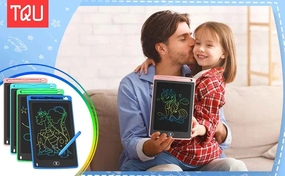 Pack LCD Writing Tablet for Kids, 8.5 Inch Colorful Doodle Board Drawing Tablet, Educational Learning Toys Birthday Gifts for Boys Girls Age
