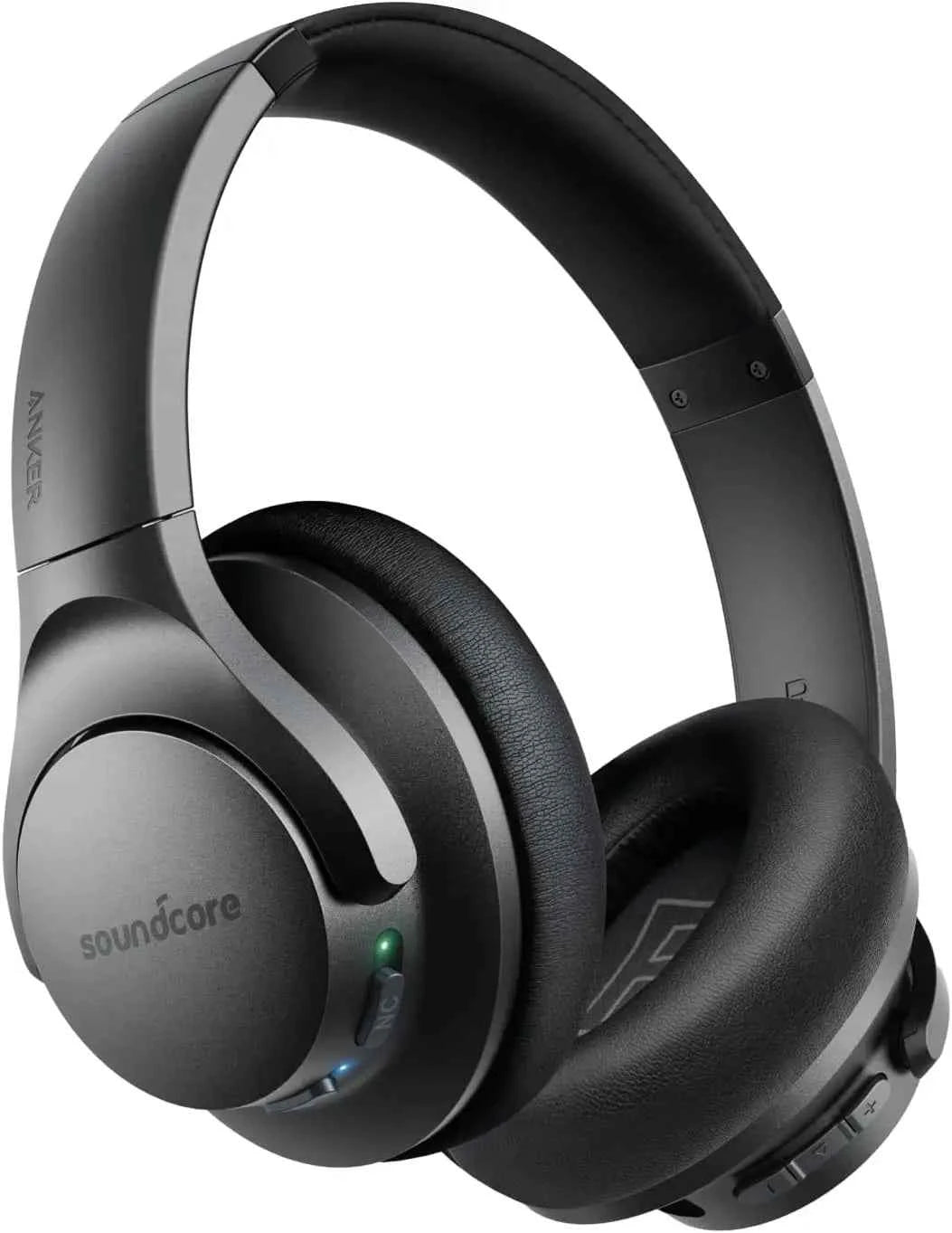 Hybrid Active Noise Cancelling Headphones, 60H Playtime, Hi-Res Audio, Deep Bass, Wireless Over Ear, USB-C