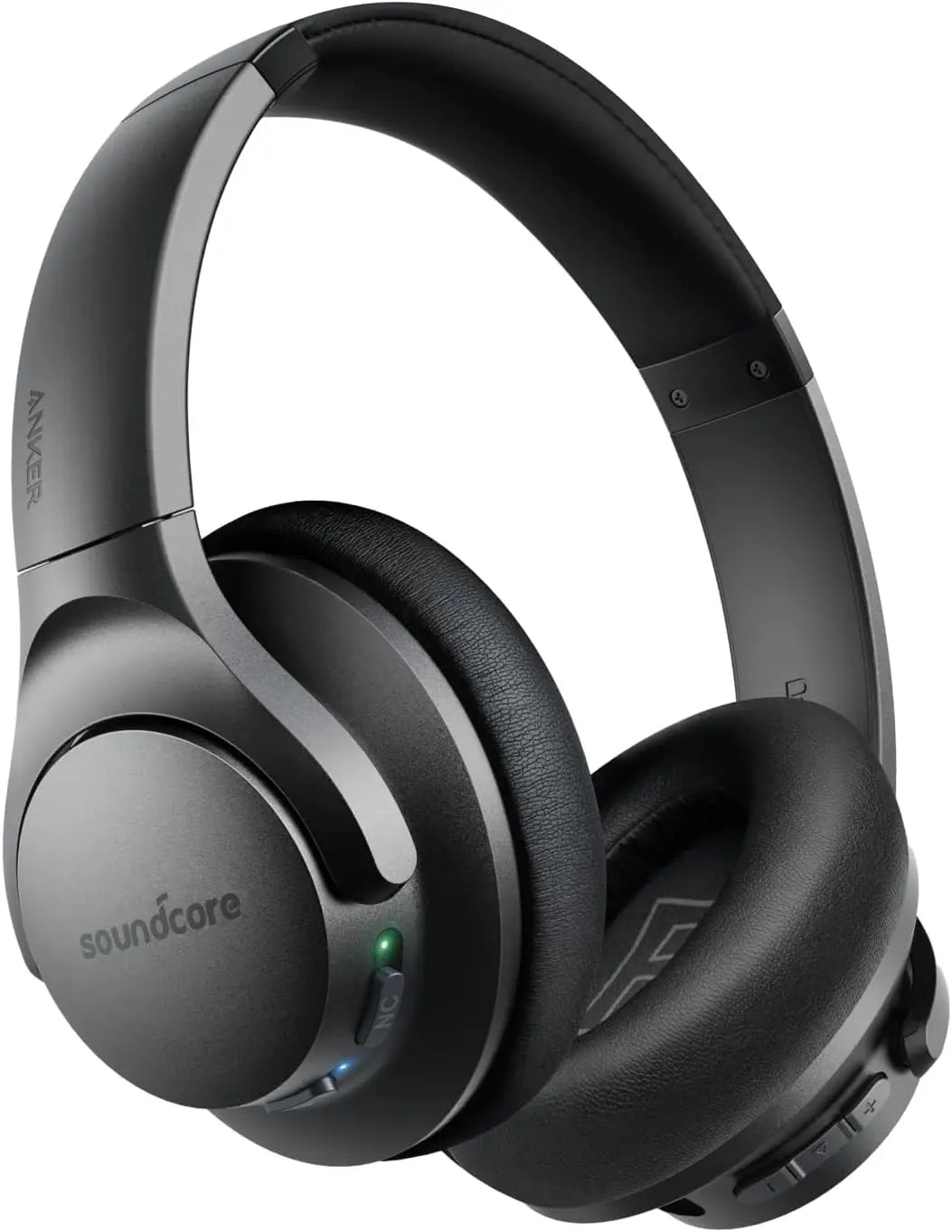 Hybrid Active Noise Cancelling Headphones, 60H Playtime, Hi-Res Audio, Deep Bass, Wireless Over Ear, USB-C