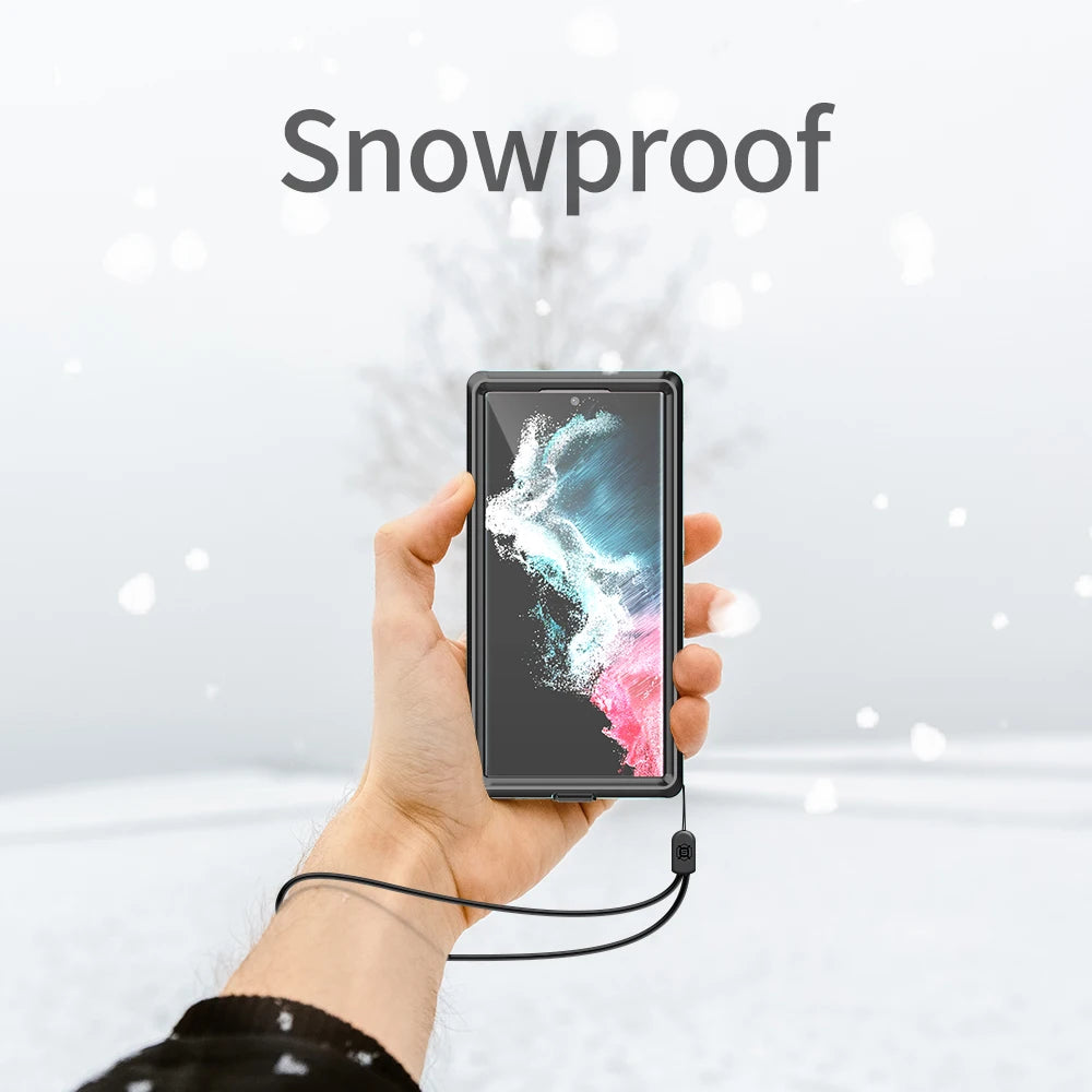 IP68 Waterproof Diving Swim OutdoorSport TPU Armor Cover Case For Samsung Galaxy S22 Ultra Plus S21 S20 Note 20 Ultra Note 10