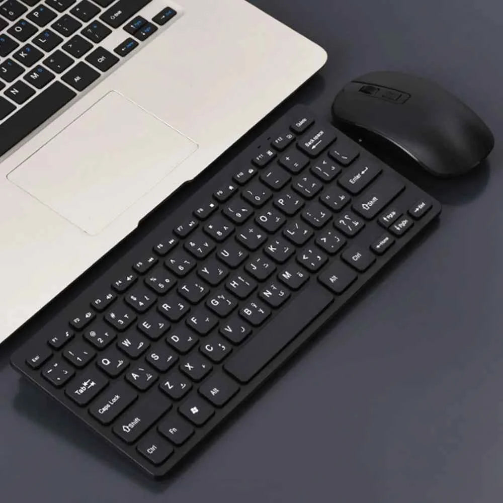 2026 Hot Arabic Keyboard Wireless Mouse For Game PC Player TV Arabic Keyboard and Mouse Set 78Keys Gameing Keyboard Dropshipping