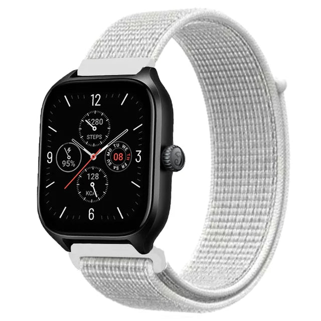 20mm 22mm Nylon Loop Band For Amazfit GTS 4/3/3pro/2e/GTS 2 Mini/GTR 4 47mm/GTR 2/Stratos 2 3 Strap For Amazfit Bip 3 Pro Correa