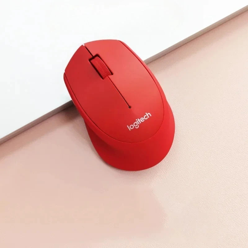 Logitech Compact 2.4G Wireless Silent Mouse M330 M331 Ergonomic Plug and Play for Desktop Computer PC Optical Mouse