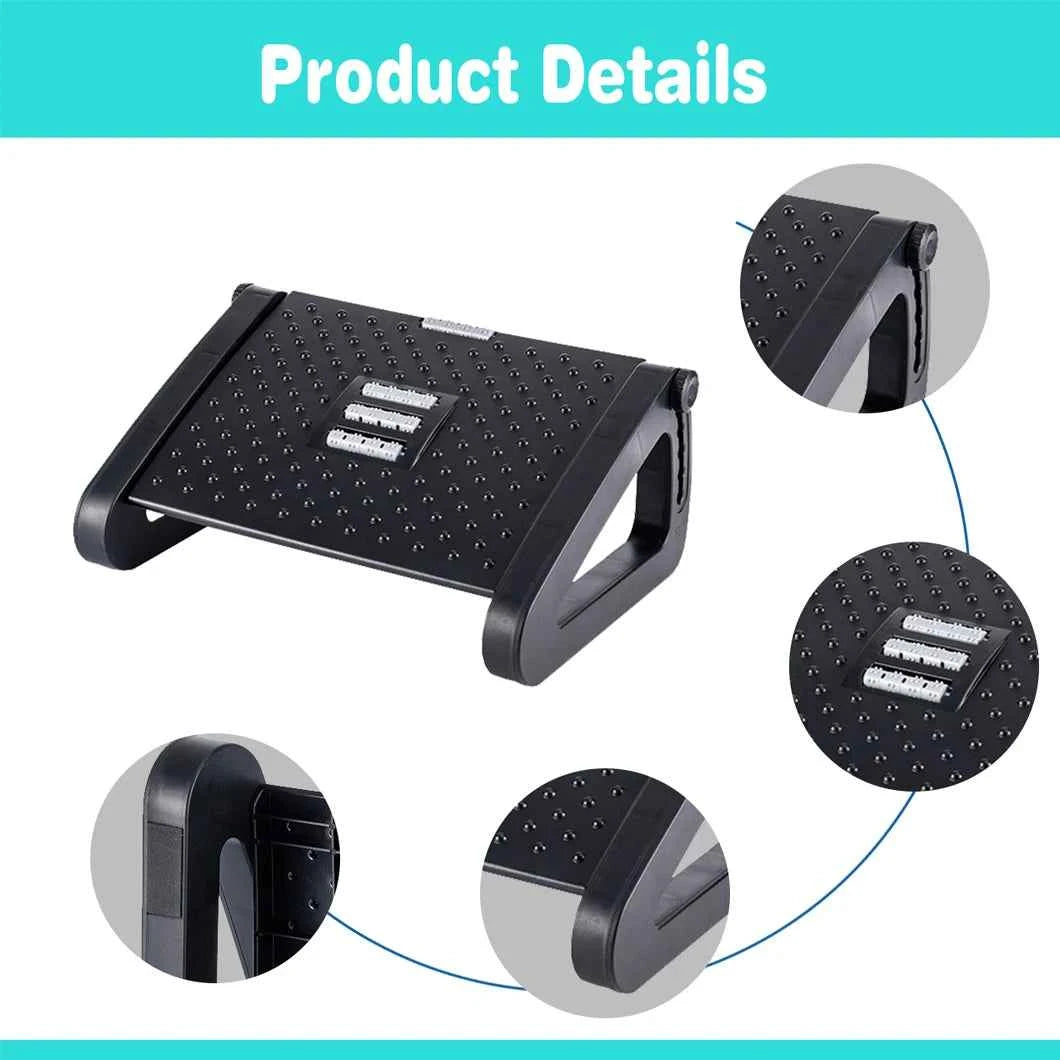 1pc Foot Rest, Adjustable Foot Rest for Under Desk at Work, Ergonomic Foots Stool for Under Office Desks