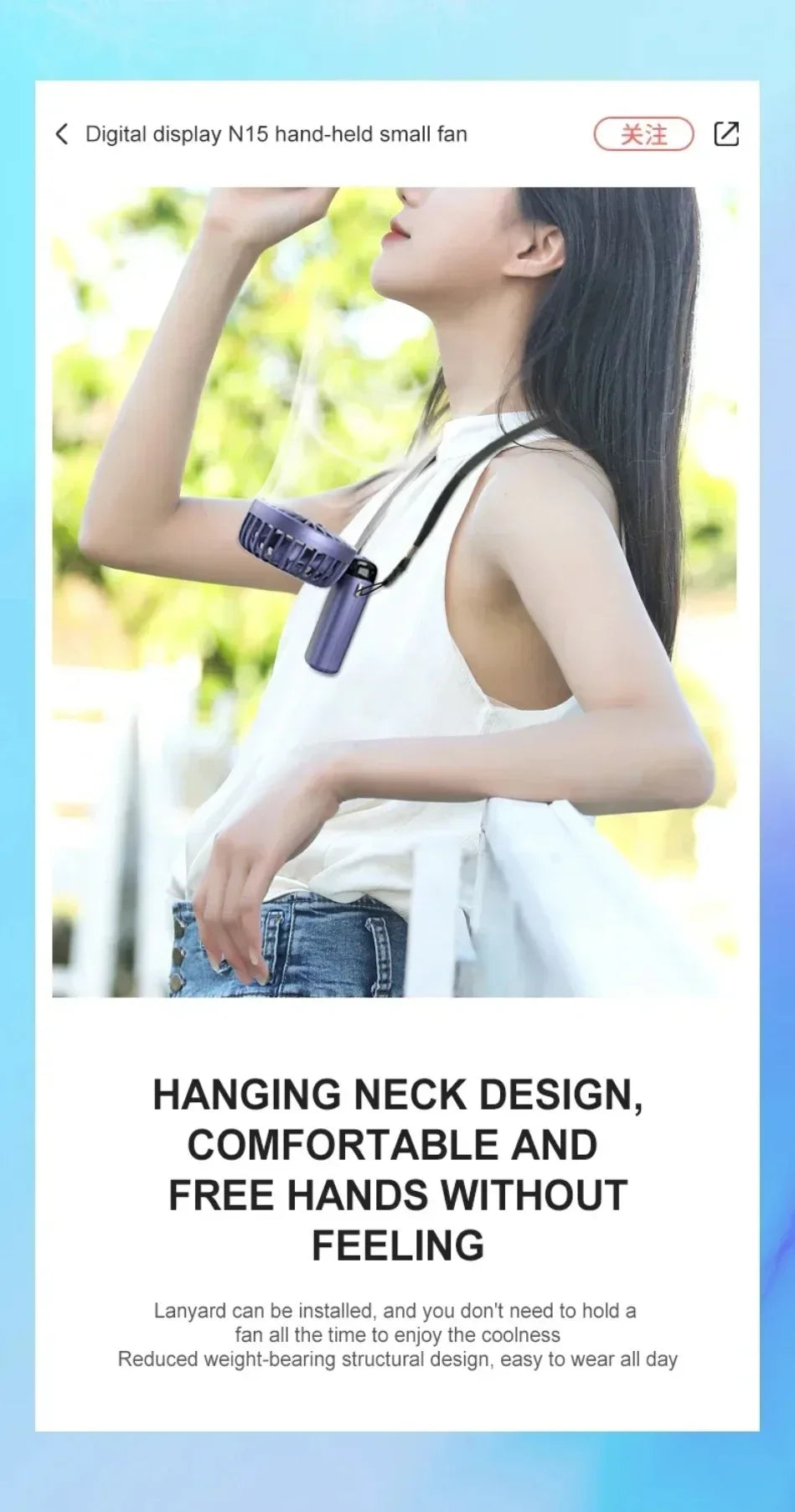 Folding Fan with Phone Stand, 5-Speed USB-C Rechargeable, LED Display Handheld & Desk Fan, Portable Fan for Outdoor Travel Gift