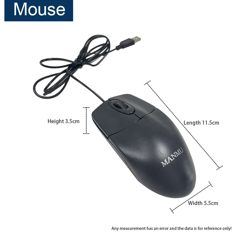 MANMU Office Keyboard And Mouse Combo Set Gaming Wired Mouse For Computer