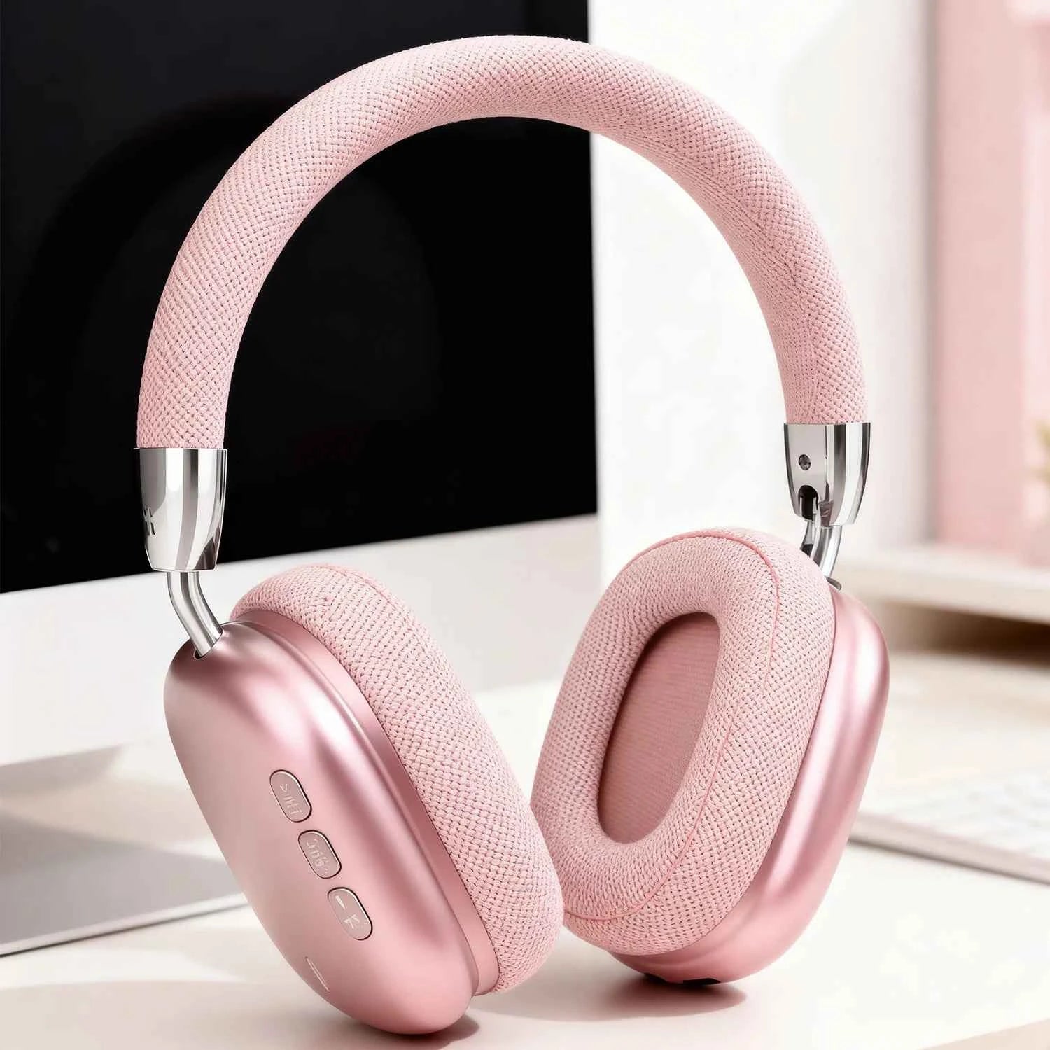 Wireless Bluetooth Gaming Headset Over Ear with Mic, Deep Bass Stereo Audio Headphones for PC Mobile Music