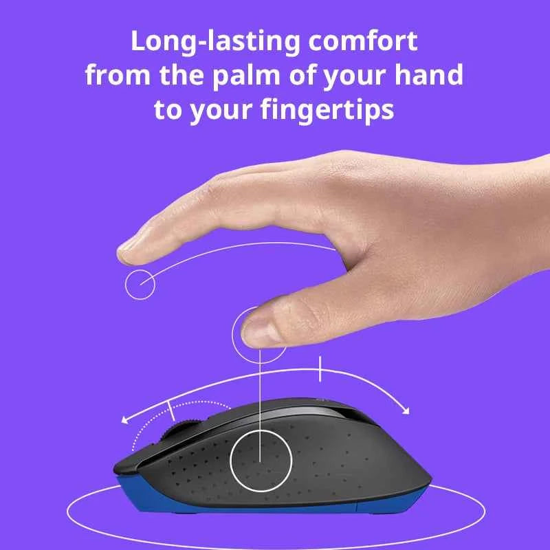 Logitech MK346P 2.4G Wireless Keyboard Mouse Combo Full Size 104 Keys Ergonomic Office Keyboard Mice Set For Desktop Laptop