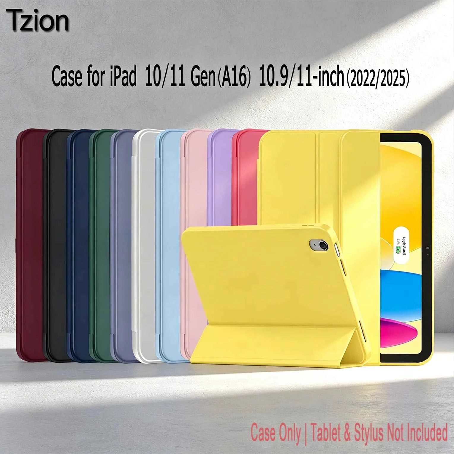 Case for iPad 10th Gen 2022/(A16) 11th Gen 2025, Trifold Stand Smart Cover for iPad 10.9/11 inch,Soft TPU Back, Auto Wake/Sleep