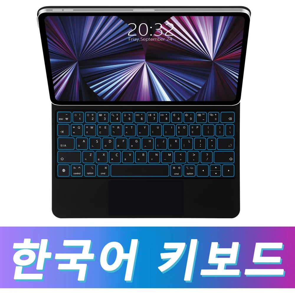 GOOJODOQ Magic Keyboard for iPad Air 6 2024 13 inch case for iPad Pro 11 12 9 Pro 13 Air 4 Air 5 for iPad 10th Generation Cover