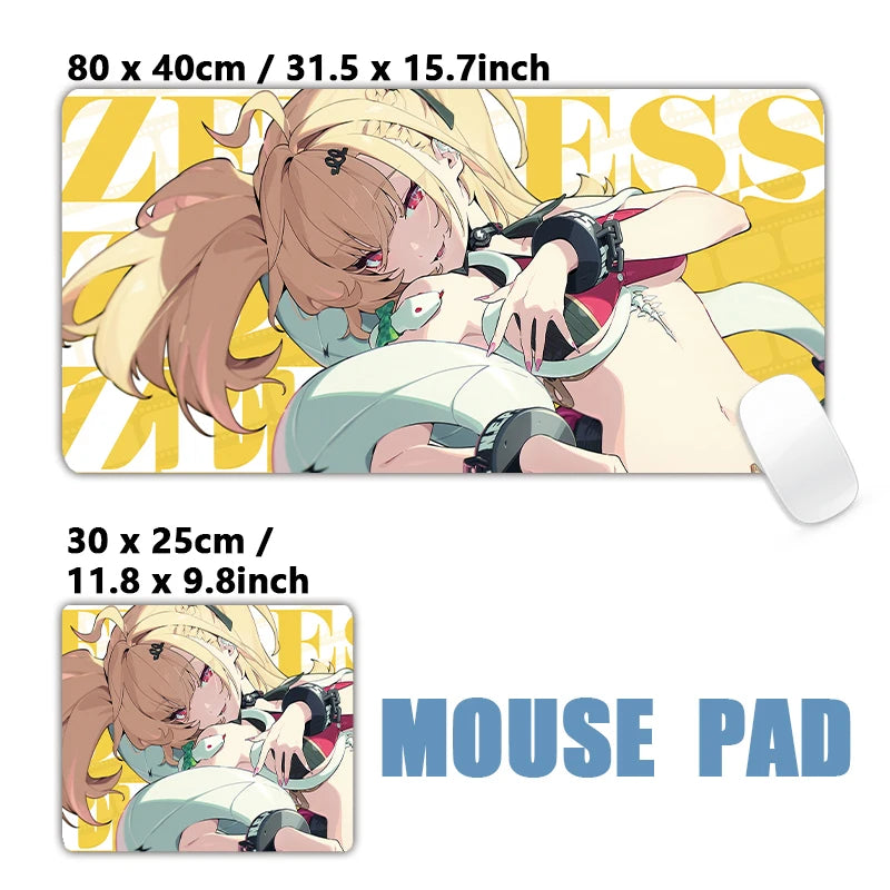 New Design Zenless Zone Zero Mouse Pad Promeia Starlight Billy Cissia XXL Large Mousepad Keyboard Pad Desk Mat Keyboard Mats
