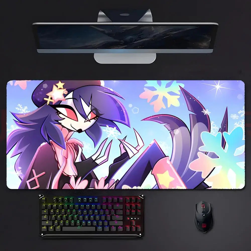 Animation Dark H-Helluva Boss Mouse Pad Mousepad Large Gaming LockEdge Thickened PC Table Desk Mat